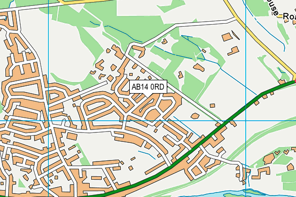 AB14 0RD map - OS VectorMap District (Ordnance Survey)