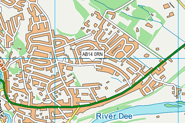AB14 0RN map - OS VectorMap District (Ordnance Survey)