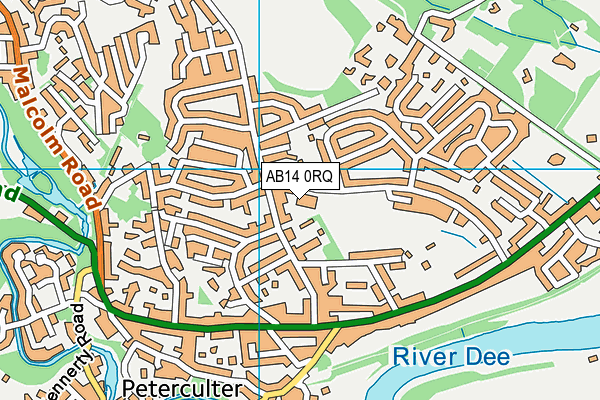 AB14 0RQ map - OS VectorMap District (Ordnance Survey)