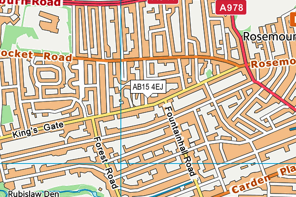 AB15 4EJ map - OS VectorMap District (Ordnance Survey)