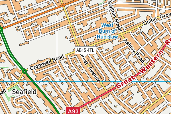 AB15 4TL map - OS VectorMap District (Ordnance Survey)