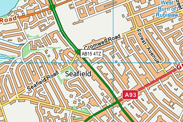 AB15 4TZ map - OS VectorMap District (Ordnance Survey)