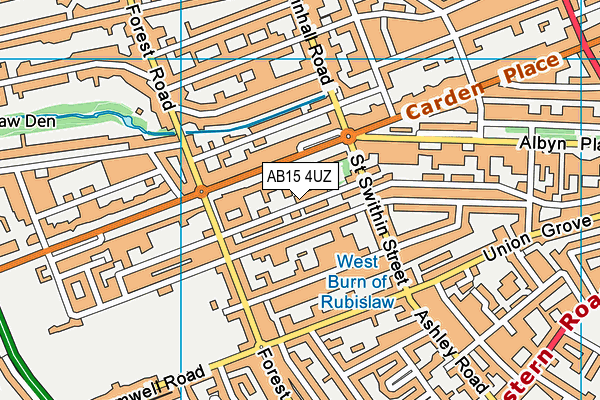AB15 4UZ map - OS VectorMap District (Ordnance Survey)