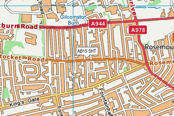 AB15 5HT map - OS VectorMap District (Ordnance Survey)