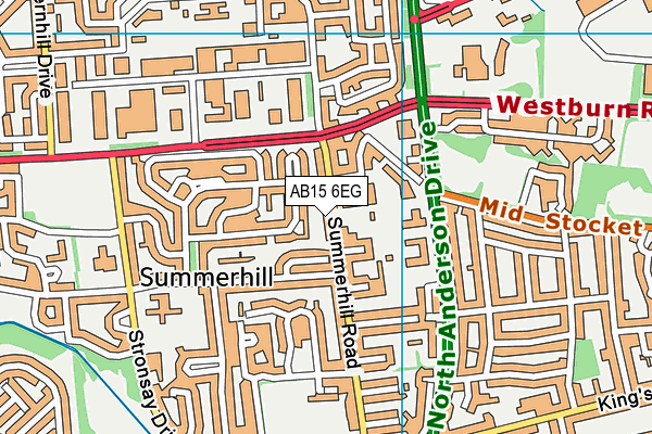AB15 6EG map - OS VectorMap District (Ordnance Survey)