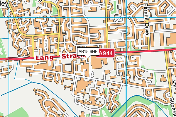 AB15 6HF map - OS VectorMap District (Ordnance Survey)