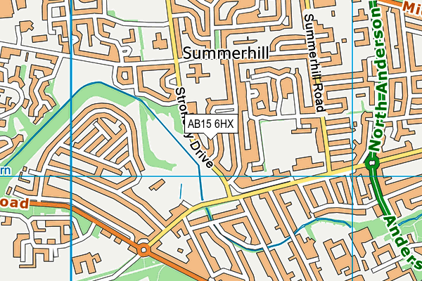 AB15 6HX map - OS VectorMap District (Ordnance Survey)