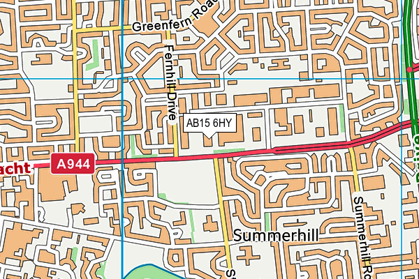 AB15 6HY map - OS VectorMap District (Ordnance Survey)