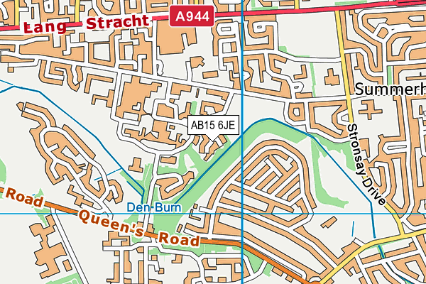 AB15 6JE map - OS VectorMap District (Ordnance Survey)