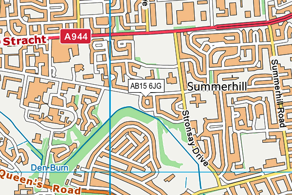 AB15 6JG map - OS VectorMap District (Ordnance Survey)