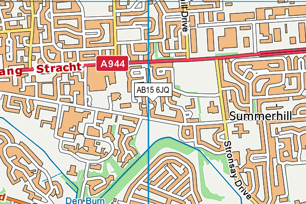 AB15 6JQ map - OS VectorMap District (Ordnance Survey)