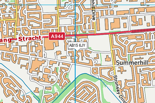 AB15 6JY map - OS VectorMap District (Ordnance Survey)