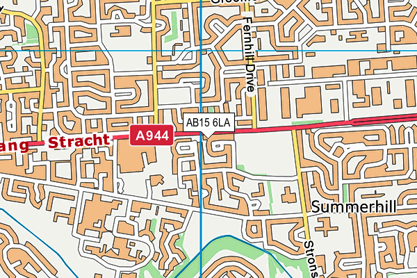 AB15 6LA map - OS VectorMap District (Ordnance Survey)