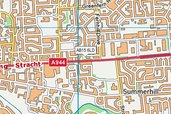 AB15 6LD map - OS VectorMap District (Ordnance Survey)