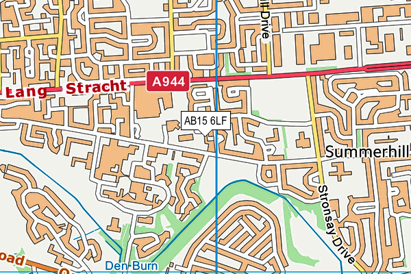 AB15 6LF map - OS VectorMap District (Ordnance Survey)