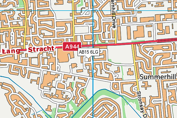 AB15 6LG map - OS VectorMap District (Ordnance Survey)