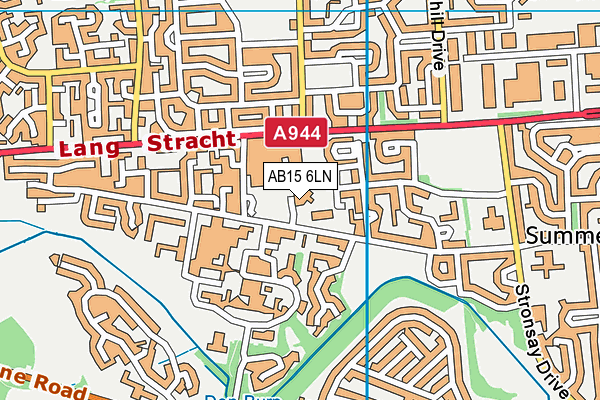 AB15 6LN map - OS VectorMap District (Ordnance Survey)