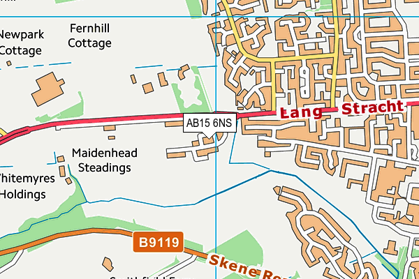 AB15 6NS map - OS VectorMap District (Ordnance Survey)