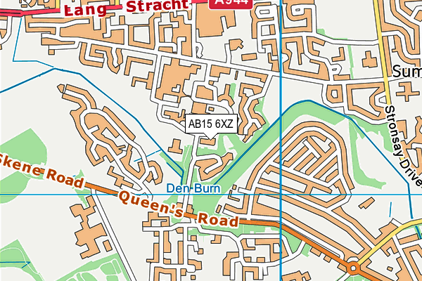 AB15 6XZ map - OS VectorMap District (Ordnance Survey)
