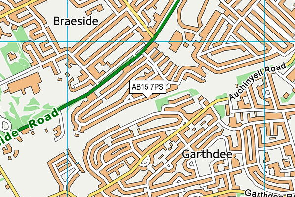 AB15 7PS map - OS VectorMap District (Ordnance Survey)