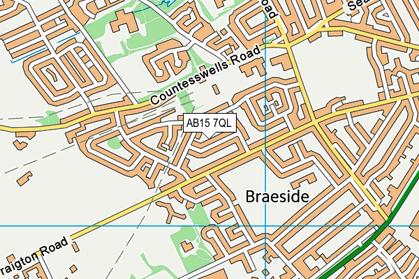 AB15 7QL map - OS VectorMap District (Ordnance Survey)