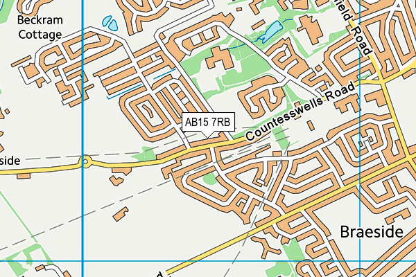 AB15 7RB map - OS VectorMap District (Ordnance Survey)