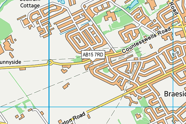 AB15 7RD map - OS VectorMap District (Ordnance Survey)