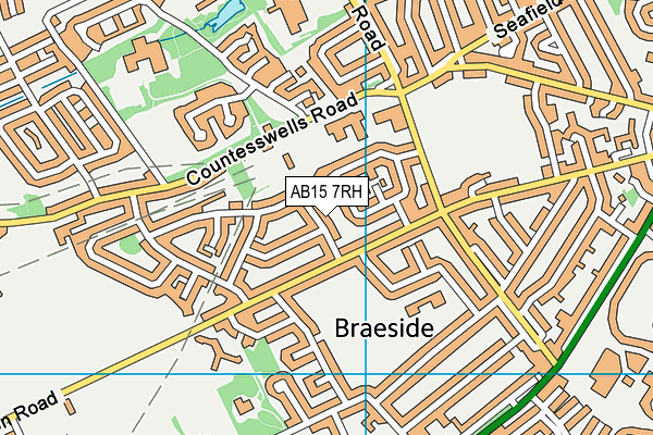 AB15 7RH map - OS VectorMap District (Ordnance Survey)