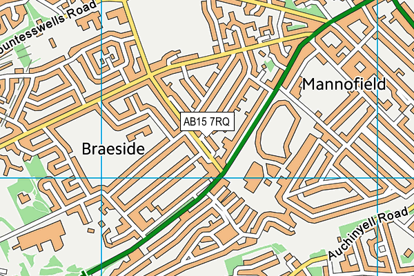 AB15 7RQ map - OS VectorMap District (Ordnance Survey)