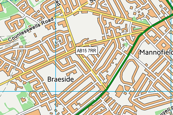 AB15 7RR map - OS VectorMap District (Ordnance Survey)