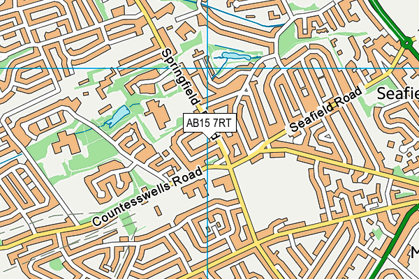 AB15 7RT map - OS VectorMap District (Ordnance Survey)