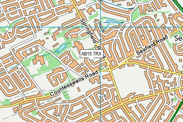 AB15 7RX map - OS VectorMap District (Ordnance Survey)
