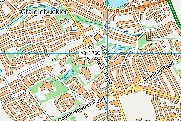 AB15 7SQ map - OS VectorMap District (Ordnance Survey)