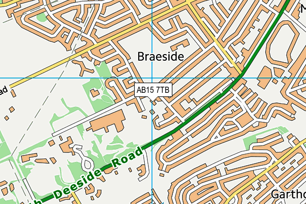 AB15 7TB map - OS VectorMap District (Ordnance Survey)