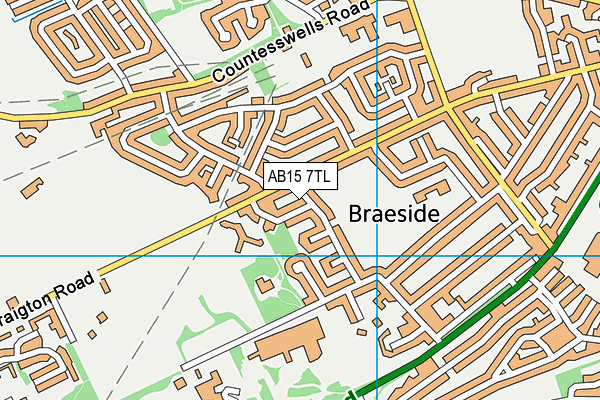 AB15 7TL map - OS VectorMap District (Ordnance Survey)