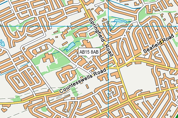 AB15 8AB map - OS VectorMap District (Ordnance Survey)
