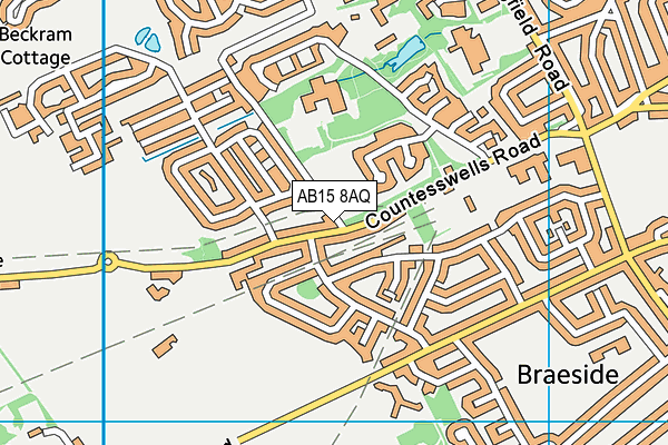 AB15 8AQ map - OS VectorMap District (Ordnance Survey)