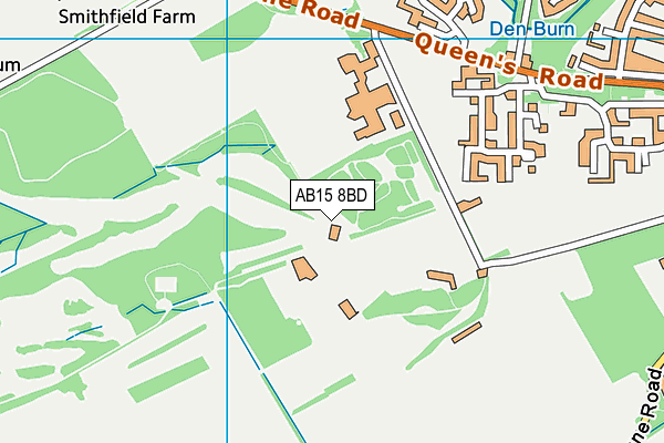 AB15 8BD map - OS VectorMap District (Ordnance Survey)