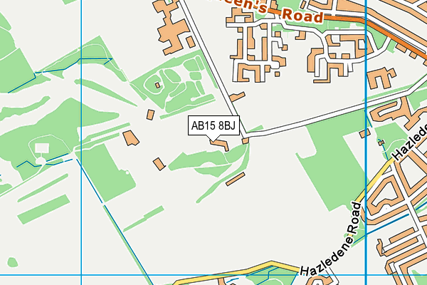 AB15 8BJ map - OS VectorMap District (Ordnance Survey)