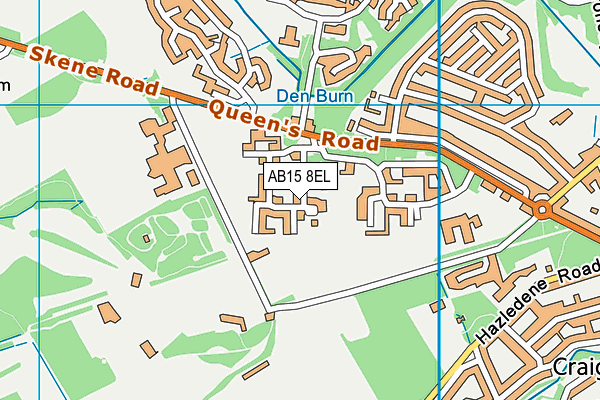 AB15 8EL map - OS VectorMap District (Ordnance Survey)