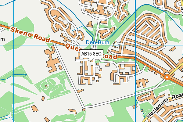 AB15 8EQ map - OS VectorMap District (Ordnance Survey)