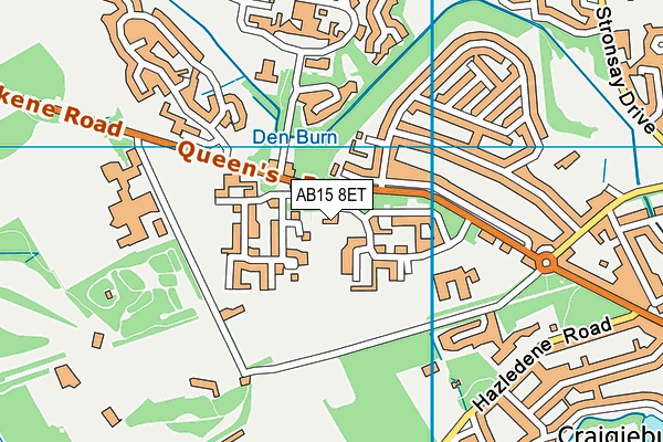 AB15 8ET map - OS VectorMap District (Ordnance Survey)