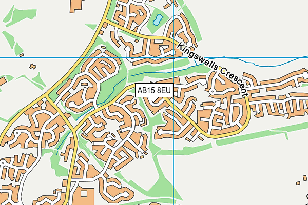 AB15 8EU map - OS VectorMap District (Ordnance Survey)