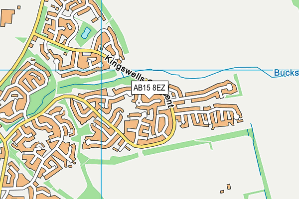 AB15 8EZ map - OS VectorMap District (Ordnance Survey)