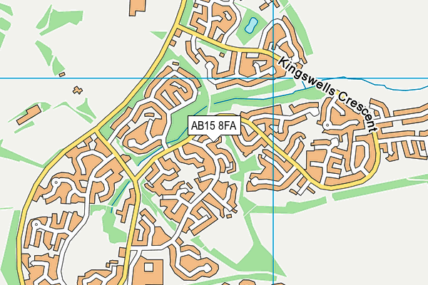 AB15 8FA map - OS VectorMap District (Ordnance Survey)