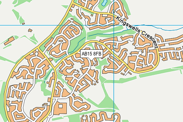 AB15 8FB map - OS VectorMap District (Ordnance Survey)