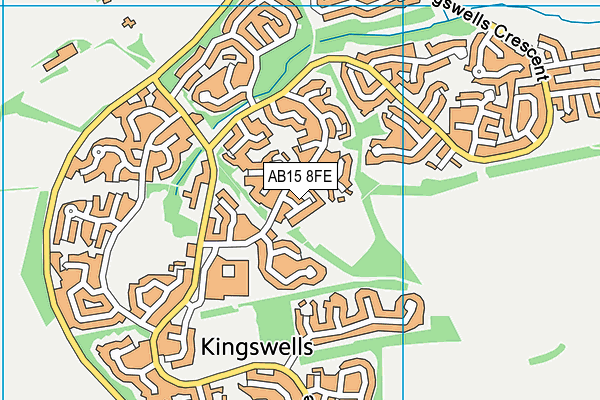 AB15 8FE map - OS VectorMap District (Ordnance Survey)