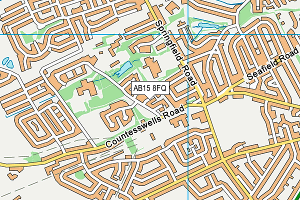 AB15 8FQ map - OS VectorMap District (Ordnance Survey)