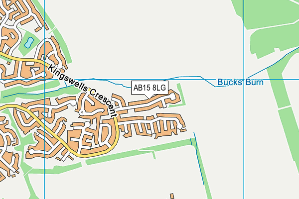 AB15 8LG map - OS VectorMap District (Ordnance Survey)