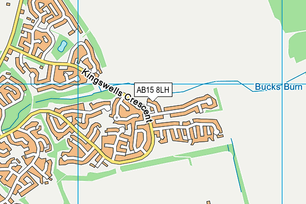 AB15 8LH map - OS VectorMap District (Ordnance Survey)